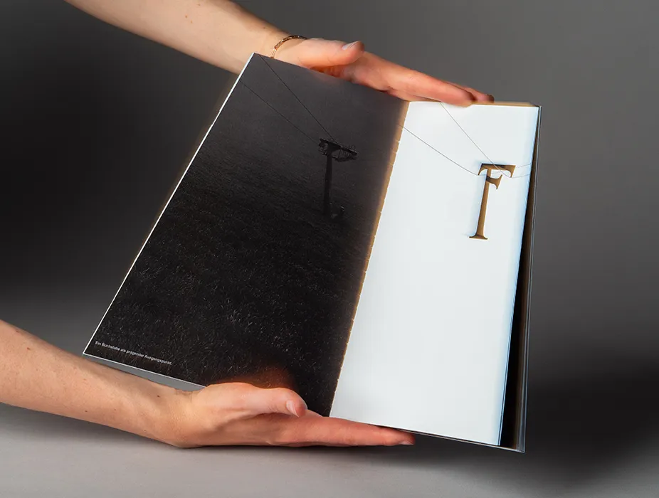 Auszug aus dem Specimen, mit der Ableitung der Schriftart.