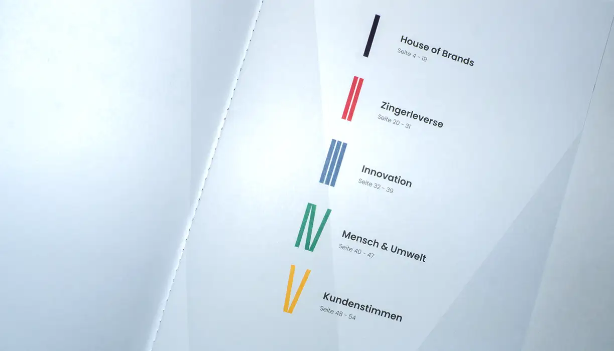 Detailfoto des Inhaltsverzeichnis.